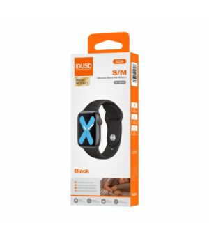 CORREA DE SILICONA 42-49MM S/M NEGRO COMPATIBLE CON APPLE WATCH Y IDUSD WATCH IDUSD S22A