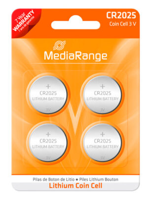 CR2025 3V PILAS BOTÓN MEDIARANGE | PACK DE 4 UNIDADES