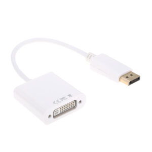 ADAPTADOR CONVERSOR DISPLAYPORT A DVI - M/H | BLANCO