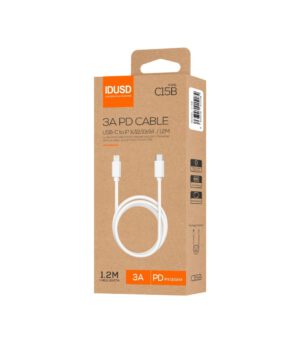CABLE ECO USB-C A LIGHTNING PD 3A IDUSD C15B