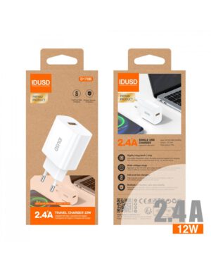 CARGADOR ECO CHARGER 2.4A 12W IDUSD D170B
