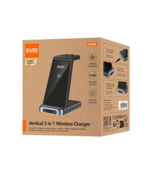 CARGADOR INALAMBRICO / WIRELESS ECO FLEX 3 EN 1 15W IDUSD D254A