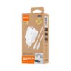 CARGADOR RÁPIDO GaN PD 30W DOS PUERTOS USB-C + CABLE PD LIGHTNING IDUSD D205B