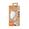 CARGADOR RÁPIDO GaN PD 30W DOS PUERTOS USB-C + CABLE PD USB-C IDUSD D206B
