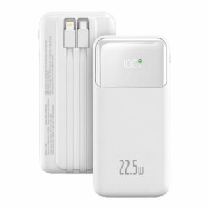 BATERIA EXTERNA ECO POWER FLOW POWERBANK 10000MAH 22.5W COLOR BLANCO · IDUSD P14B