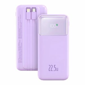 BATERIA EXTERNA ECO POWER FLOW POWERBANK 10000MAH 22.5W COLOR LILA · IDUSD P14Q