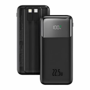 BATERIA EXTERNA ECO POWER FLOW POWERBANK 10000MAH 22.5W COLOR NEGRO · IDUSD P14A