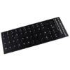 ETIQUETAS ADHESIVAS TECLADO FRANCÉS NEGRO