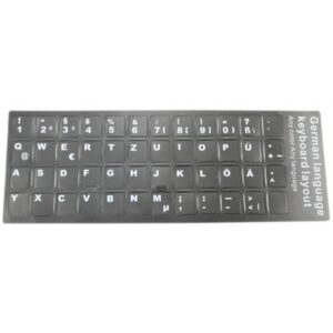 ETIQUETAS ADHESIVAS | TECLADO ALEMÁN NEGRO