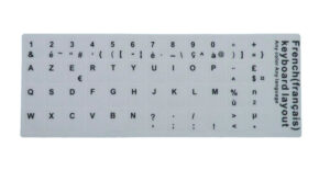 ETIQUETAS ADHESIVAS | TECLADO FRANCÉS BLANCO