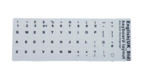 ETIQUETAS ADHESIVAS | TECLADO INGLÉS BLANCO