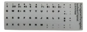 ETIQUETAS ADHESIVAS TECLADO PORTUGUÉS BLANCO