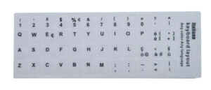 ETIQUETAS ADHESIVAS | TECLADO ITALIANO BLANCO