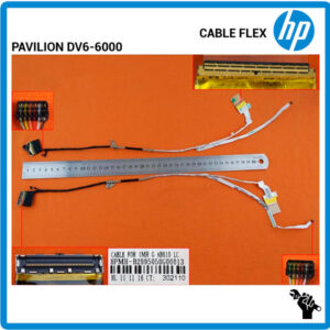 CABLE FLEX DE PANTALLA | HP PAVILION DV6-6000 | SIN WEBCAM