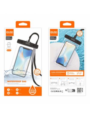 FUNDA DE PLAYA TRANSPARENTE COLOR NEGRO | IDUSD S11A
