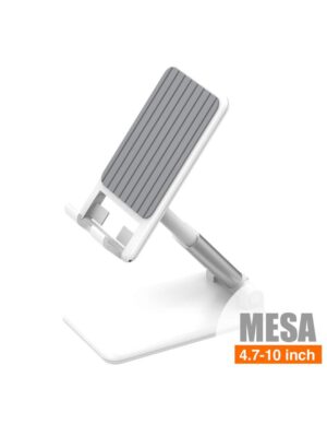 SOPORTE PLEGABLE DE MESA PARA SMARTPHONE COLOR BLANCO | G80B