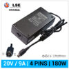CARGADOR FUJITSU COMPATIBLE | 20V / 9.0A | 4 PINS | 180W