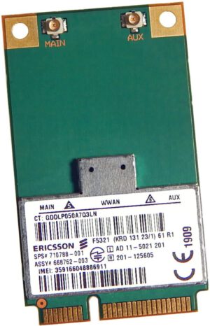 TARJETA 4G WWAN HP ERICSSON F5321GWX | 668762–003 710788–001