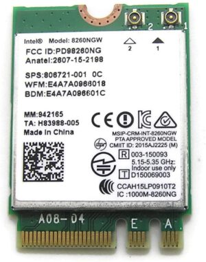 TARJETA WIRELESS WLAN HP ELITEBOOK FOLIO 1040 G3 820 G3 840 G3 ELITE X2 1012 G1 SERIES | 806721-005 806721-001 806722-001