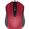 MOUSE OPTICO USB 1200DPI ROJO