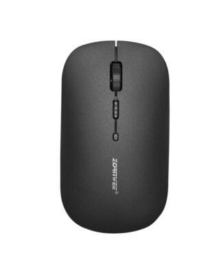 MOUSE WIRELESS 2.4GHZ 1600DPI DISEÑO COMPACTO NEGRO