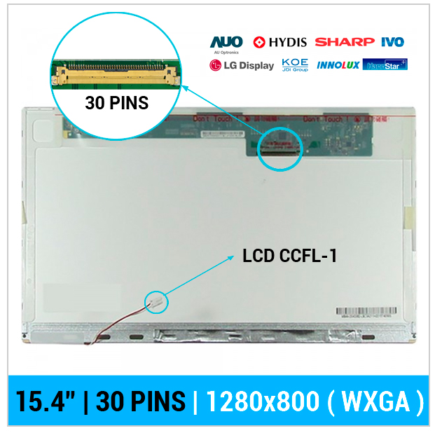PANTALLA 15.4" LCD CCFL 30 PINS