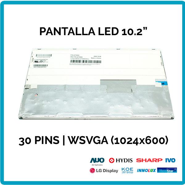 PANTALLA 10.2" | LED | 30 PINS