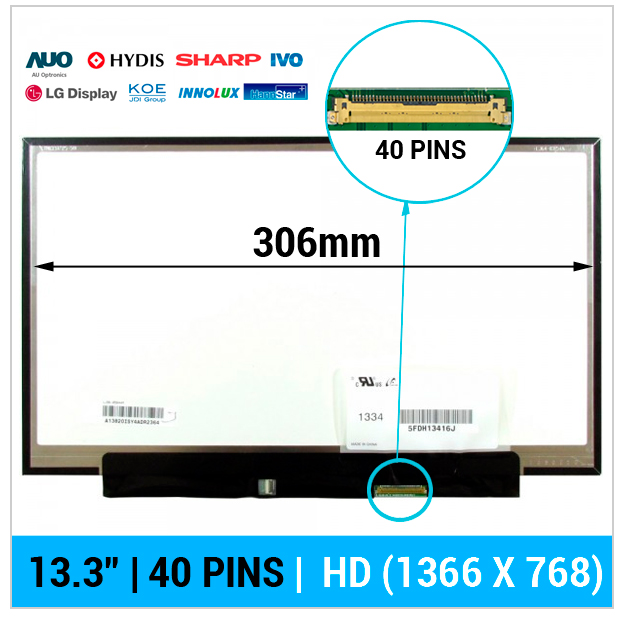 PANTALLA 13.3" | AUO B133XW07 V.1