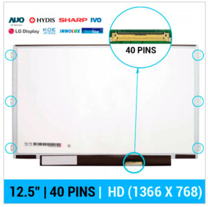 PANTALLA 12.5" HD LED SLIM | 40 PINS