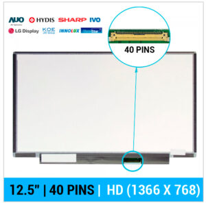 PANTALLA 12.5" HD LED SLIM IPS | 40 PINS