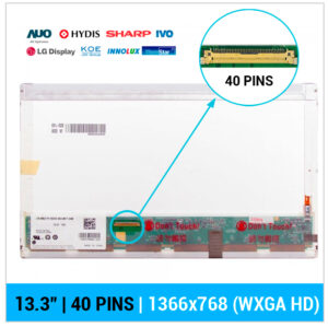 PANTALLA 13.3" | HD LED | 40 PINS | CONECTOR INFERIOR IZQUIERDA