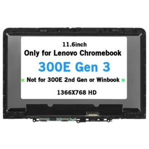 PANTALLA 11.6" HD LENOVO CHROMEBOOK 300E 3º GENERACION 82J9 82JA LCD + TÁCTIL SERIES | 5D11C95890 5D11C95891 5D11C95892