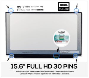 PANTALLA 15.6" INNOLUX N156HGE-EA2 REV. C2 ( REACONDICIONADA )