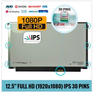 PANTALLA 12.5" FULL HD LED SLIM | EDP 30 PINS