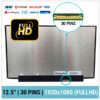 PANTALLA 12.5" FULL HD LED SLIM | EDP 30 PINS | SIN BRACKETS