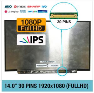 PANTALLA 14.0" FULL HD LED 30 PINS EDP IPS SIN BRACKETS
