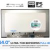 PANTALLA 14.0" LED SLIM FULL HD EDP 30 PINS NARROW 315MM REVERSE | SIN BRACKETS