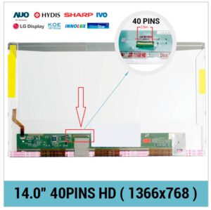 PANTALLA 14.0" HD 40 PINS