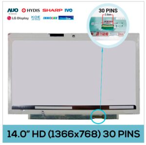 PANTALLA 14.0" HD FUJITSU LIFEBOOK U772 SERIES | LP140WH6-TSA2 LP140WH6-TSA3