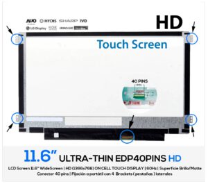 PANTALLA 11.6" | AUO B116XAK01.2