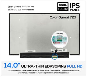 PANTALLA 14.0" | CHIMEI INNOLUX N140HCG-GQ2 REV.C1