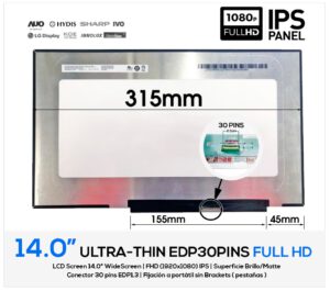 PANTALLA 14.0" | INNOLUX N140HCG-EQ1