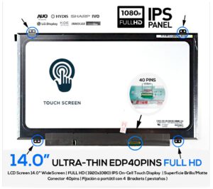 PANTALLA 14.0" LG LP140WF5-SPK1 LP140WF5-(SP)(K1)
