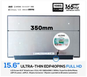 PANTALLA 15.6 BOE NE156QHM-NY5