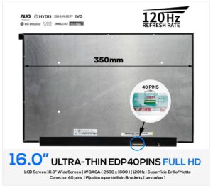 PANTALLA 16" | AUO B160QAN02.L