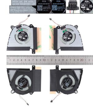 PAR DE VENTILADORES CPU + GPU ASUS ROG ZEPHYRUS G14 2022 GA402R GA402RJ GA402RK SERIES | 13NR09U0AP0901 13NR09U0AP1001