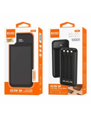 BATERIA EXTERNA POWERBANK 10000MAH LED 100% 22.5W | IDUSD P09A