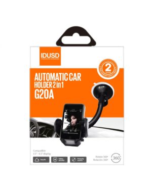 SOPORTE DE COCHE UNIVERSAL AUTOMÁTICO PARA DISPOSITIVOS DE 3.5" A 6.5" | G20A