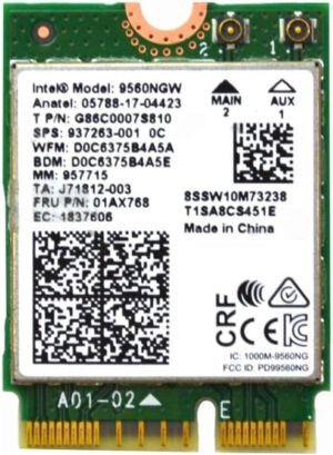 TARJETA WIRELESS INTEL 9560NGW 9560 802.11AC WIFI + BT5.1 | 937263-001 L22634-005