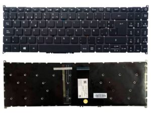 TECLADO ESPAÑOL ACER ASPIRE 5 A515 A715 A315-54 A315-54G A315-55 A315-55G A515-52 A515-53 A515-54 A615-51 SERIES NEGRO SIN MARCO